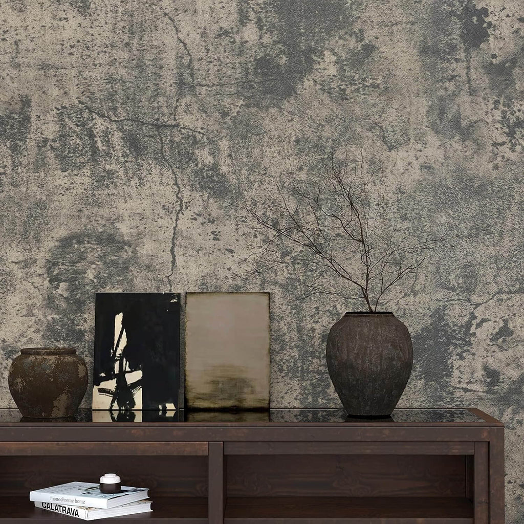 VEELIKE Old Weathered Concrete Wallpaper