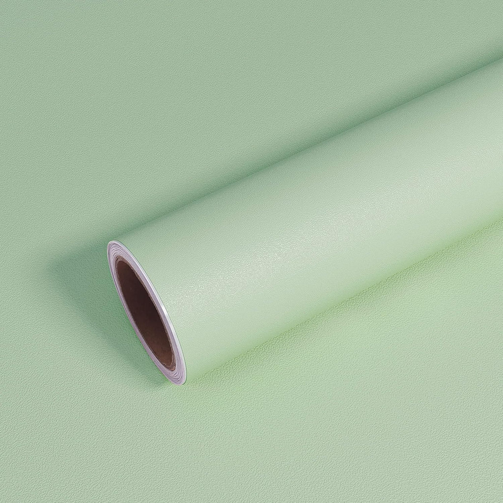 VEELIKE Matte Light Green Wallpaper