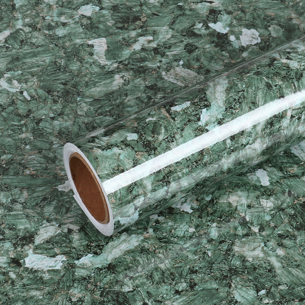 VEELIKE Sparkle Green Granite Contact Paper