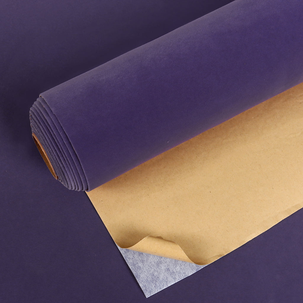 VEELIKE Self Adhesive Purple Velvet Flocking Fabric