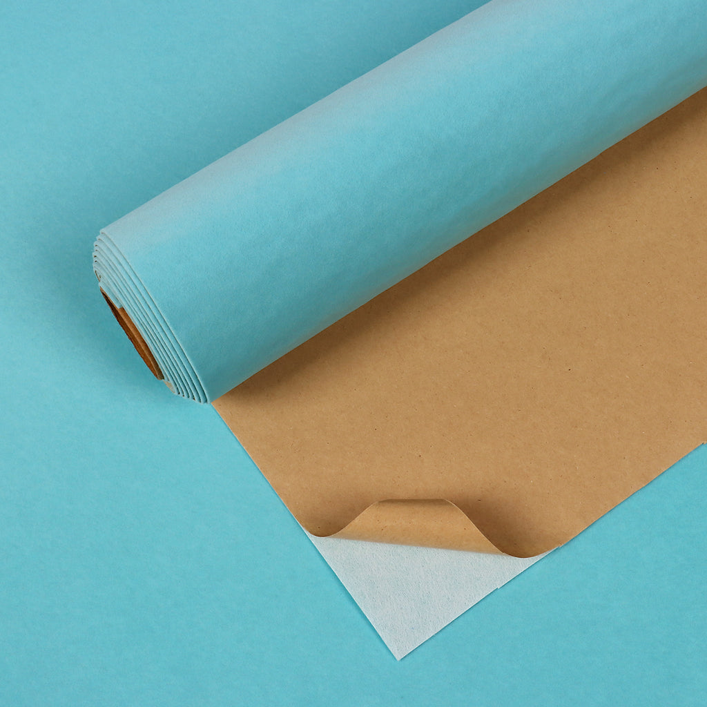 VEELIKE Self Adhesive Turquoise Blue Velvet Flock Contact Paper
