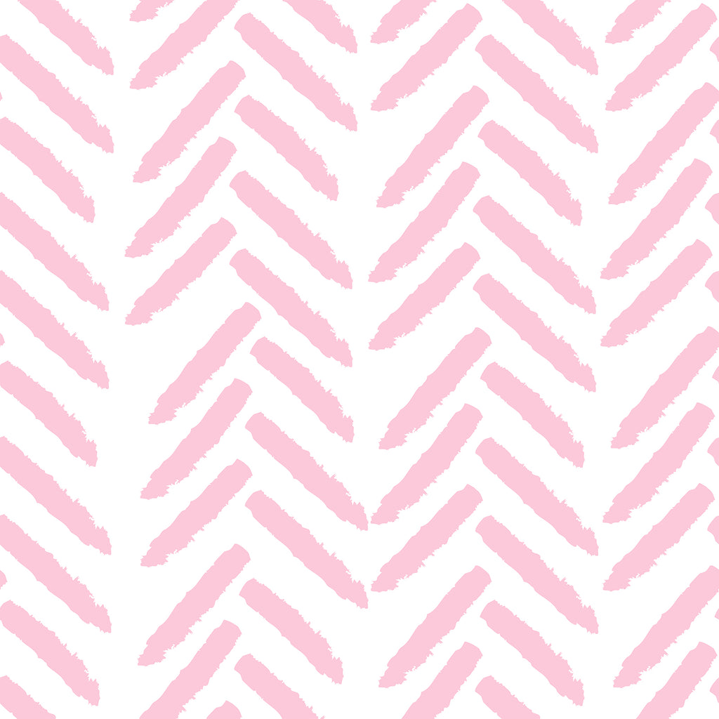 VEVEELIKE Pink Herringbone Geometric Wallpaper