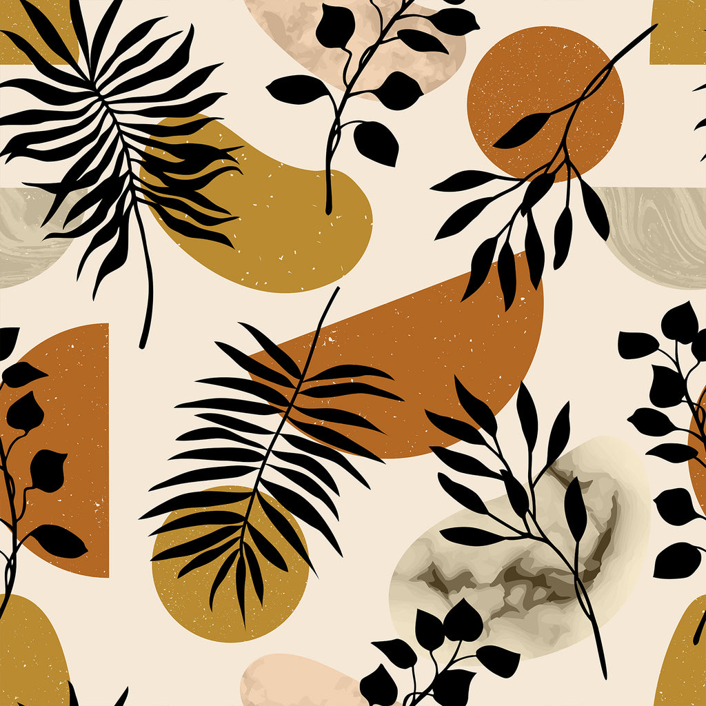 VEVEELIKE Abstract Leaf Geometric Wallpaper