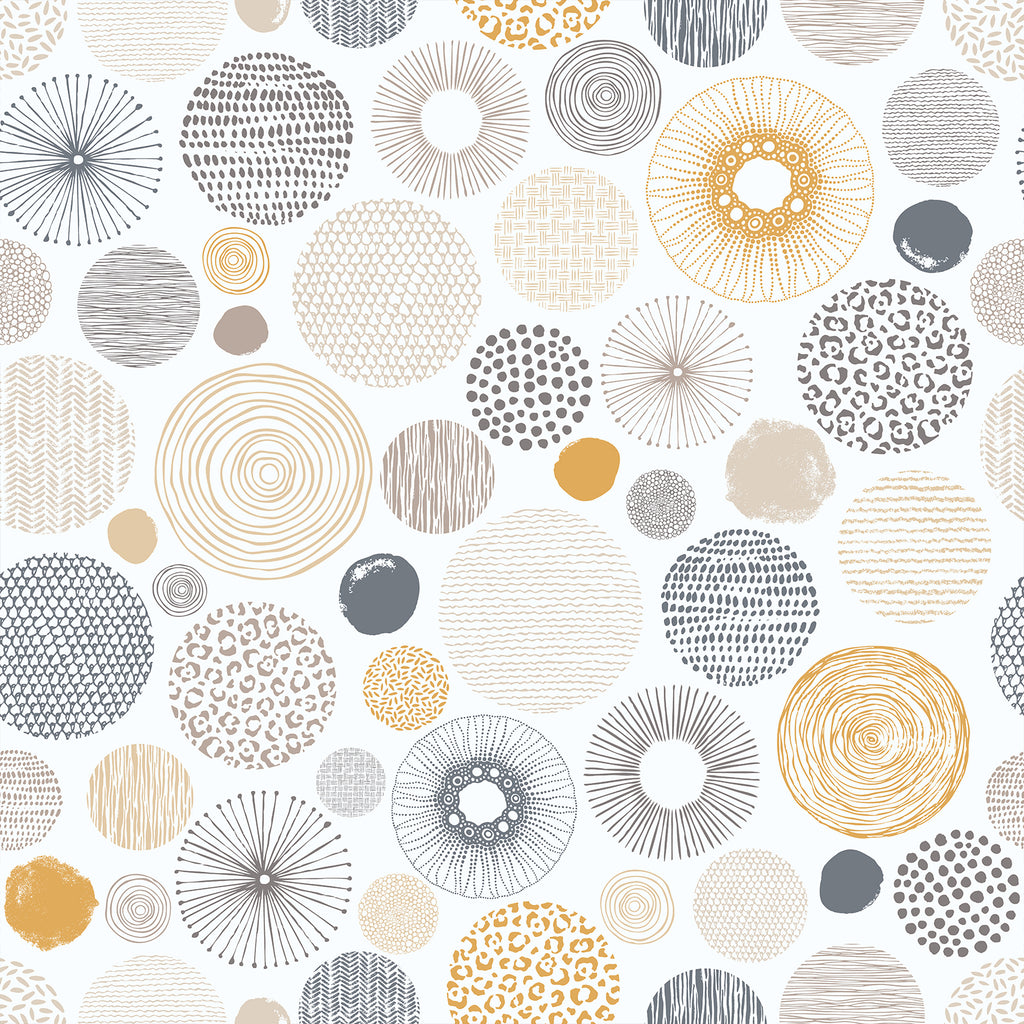 VEELIKE Boho Circle Geometric Wallpaper