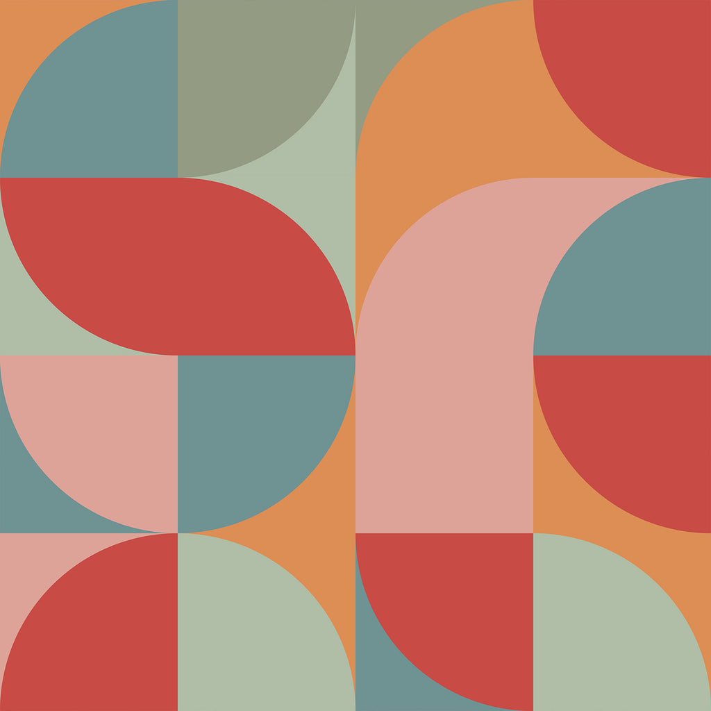 VEELIKE Colorful Modern Geometric Peel and Stick Wallpaper