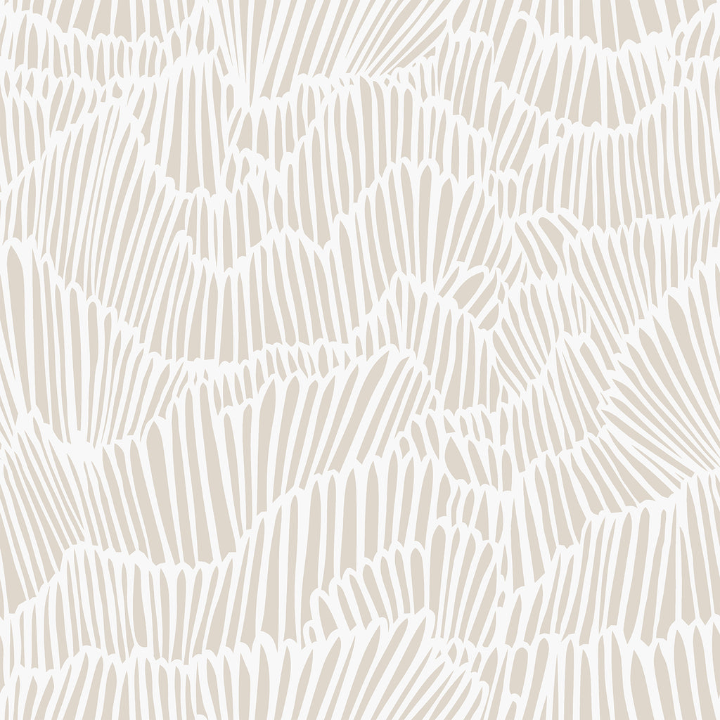 VEELIKE Neutral Beige Flashdance Geometric Wallpaper