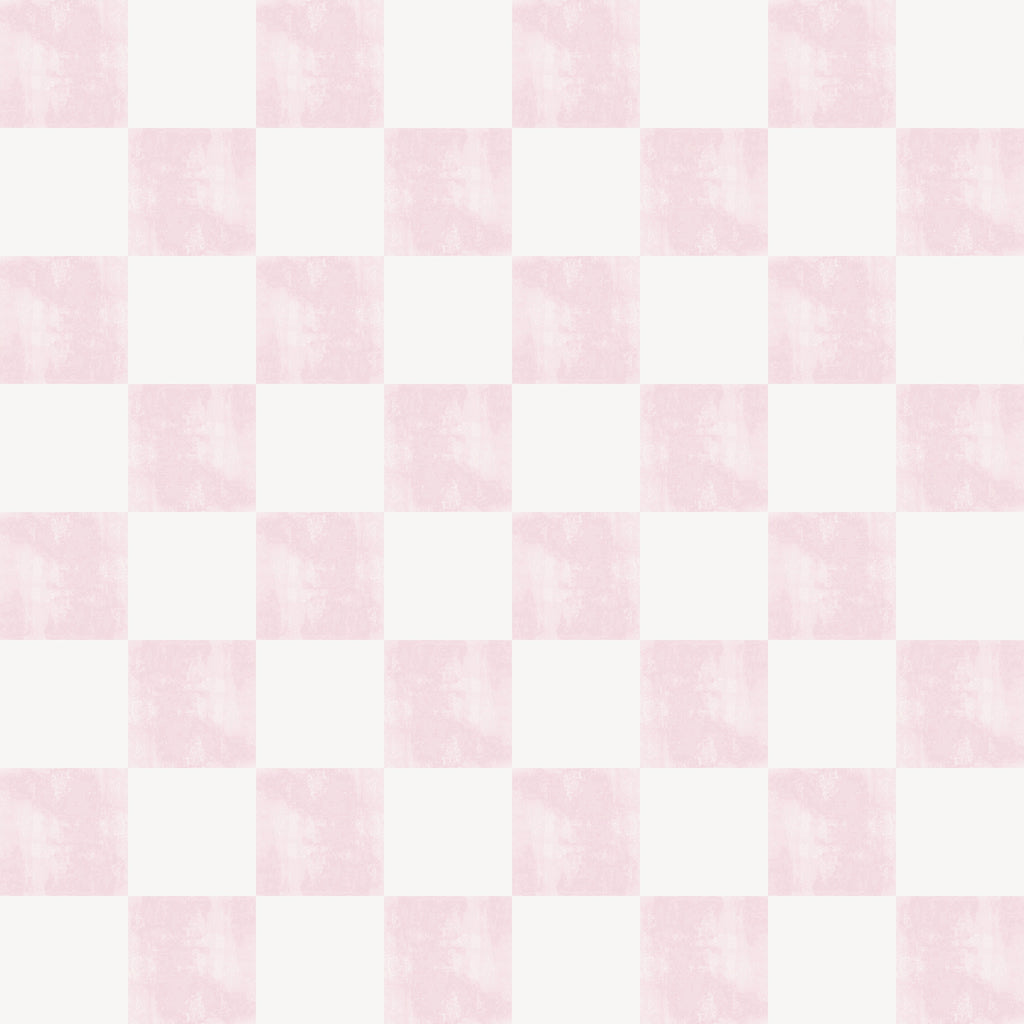 VEELIKE Pink Checkered Peel and Stick Wallpaper