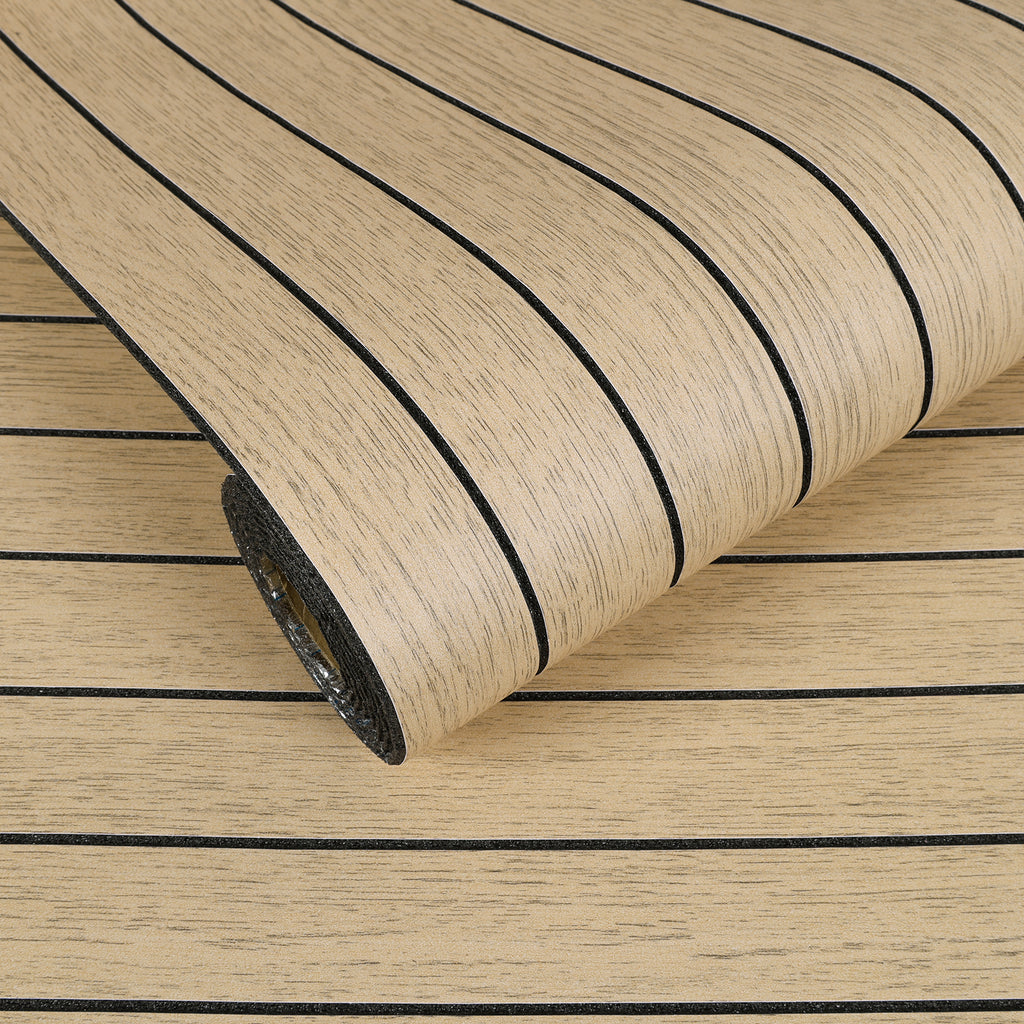 VEELIKE Large Roll Light Oak Wood Slat Wall Panel