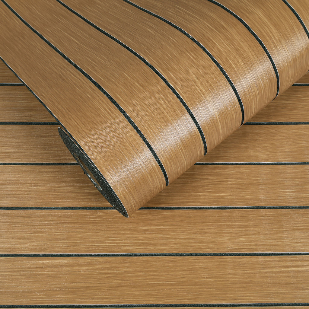 VEELIKE Large Roll VEELIKE Honey Teak Wood Slat Wall Panels