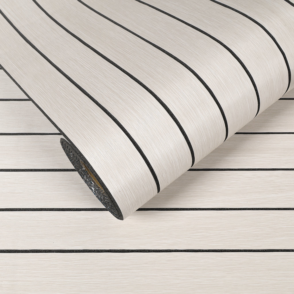 VEELIKE Large Roll Cream White Oak Wood Slat Wall Panel