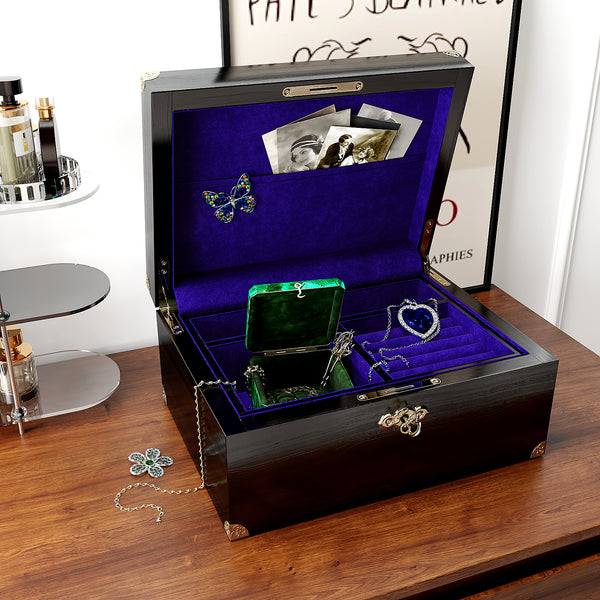 VEELIKE Self Adhesive Royal Blue Velvet Flock Contact Paper