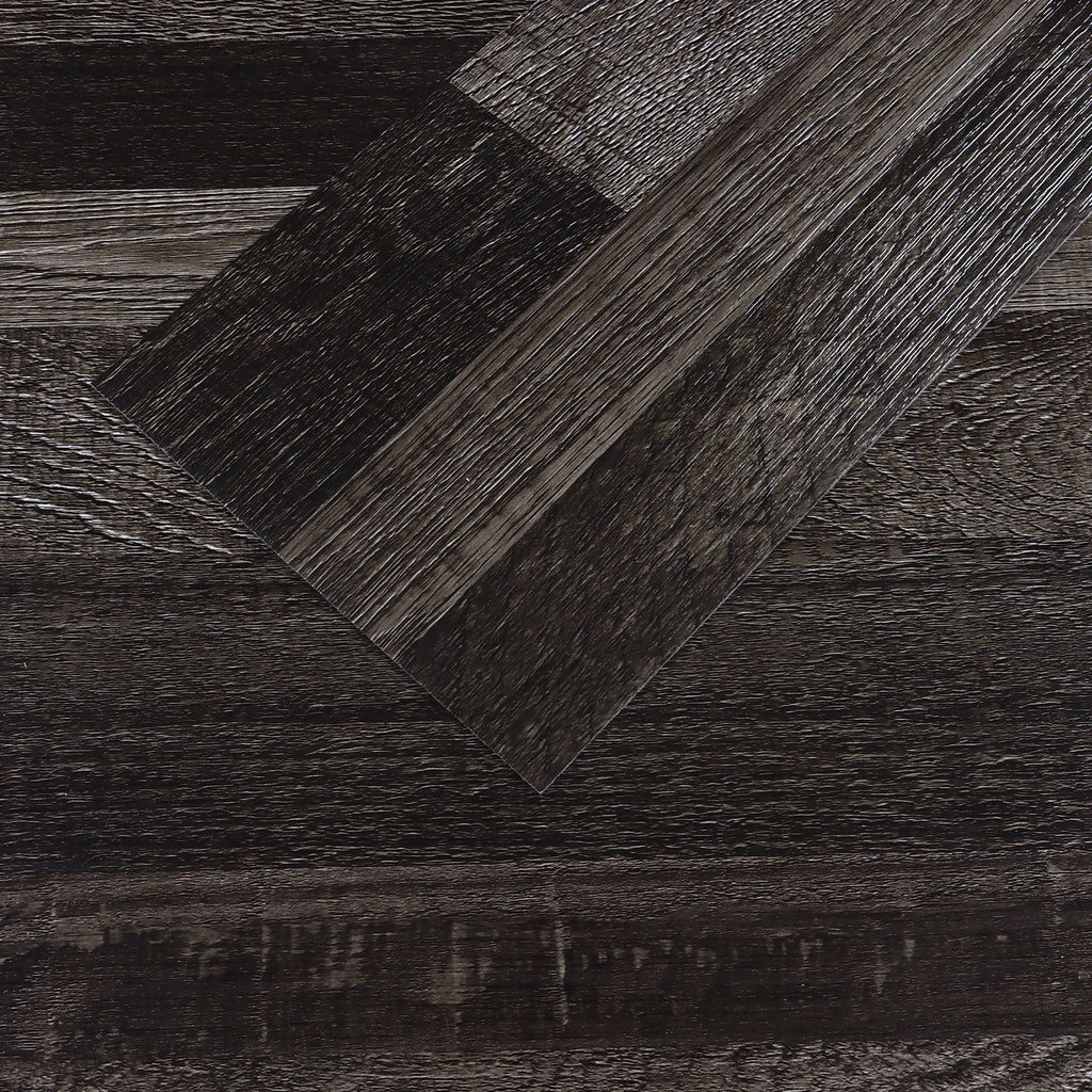 VEELIKE Ebony Oak Vinyl Plank Flooring 6''x36''