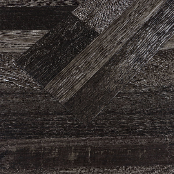 VEELIKE Ebony Oak Vinyl Plank Flooring 6''x36''