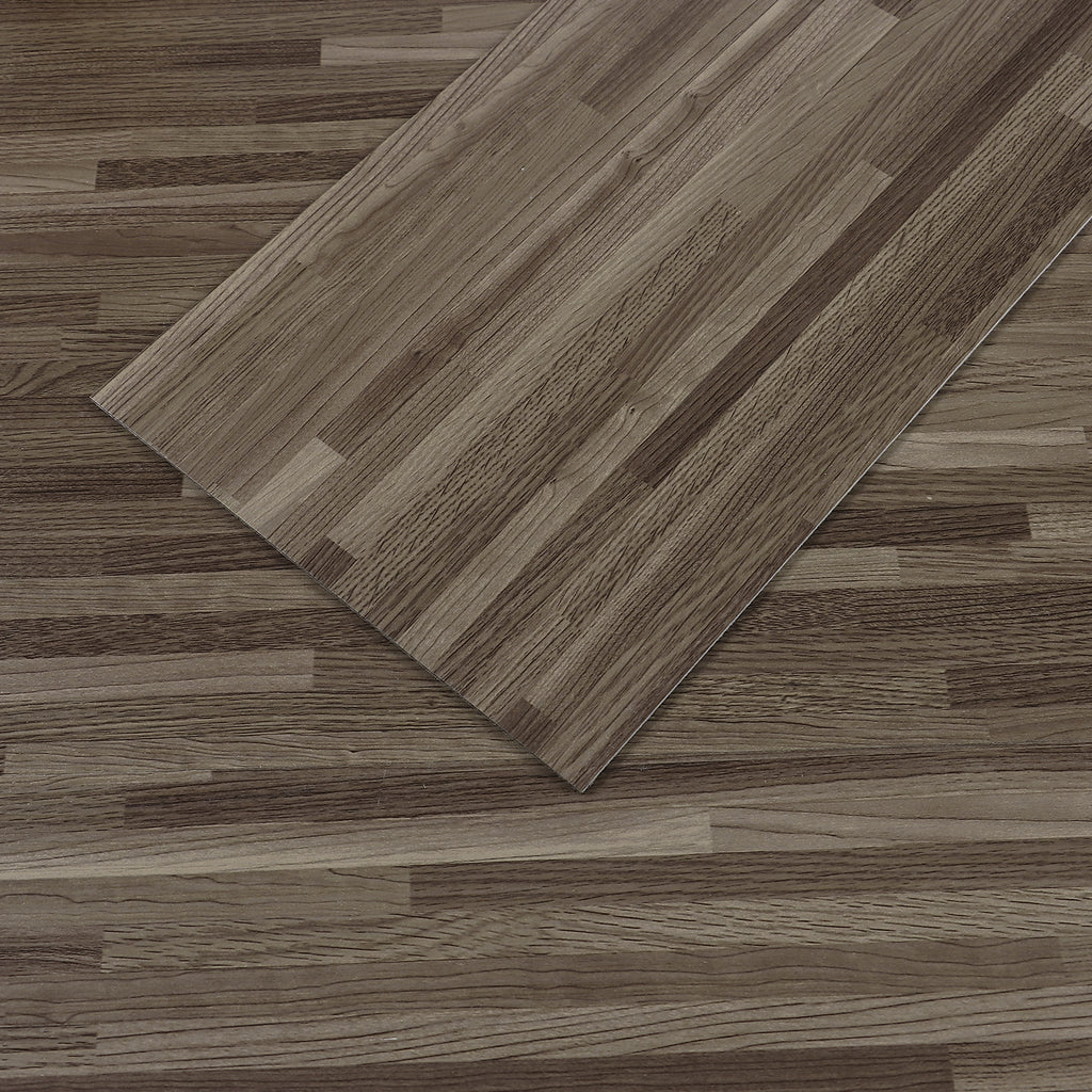 VEELIKE Taupe Brown Vinyl Plank Flooring 6''x36''