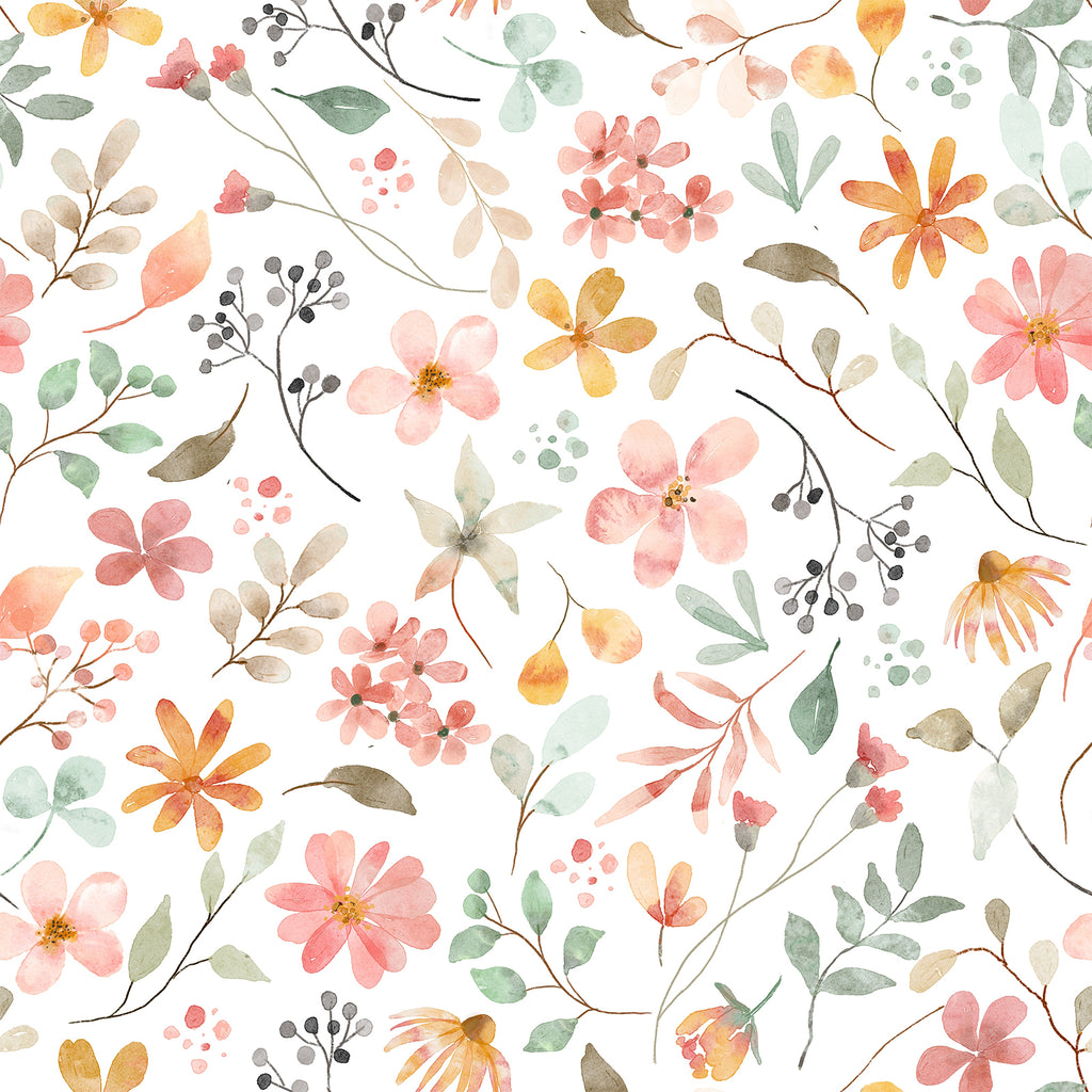 VEELIKE Cute Wildflowers Floral Wallpaper