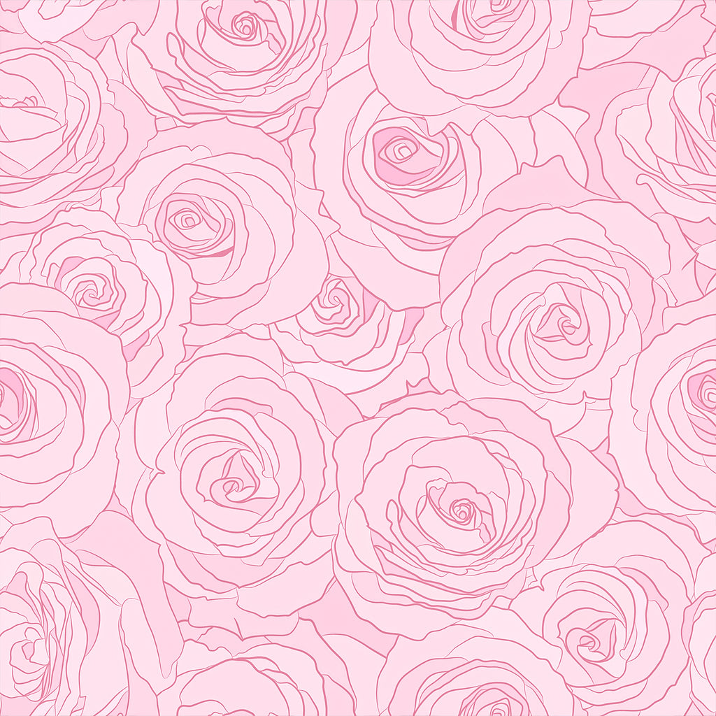 VEELIKE Pink Roses Floral Wallpaper