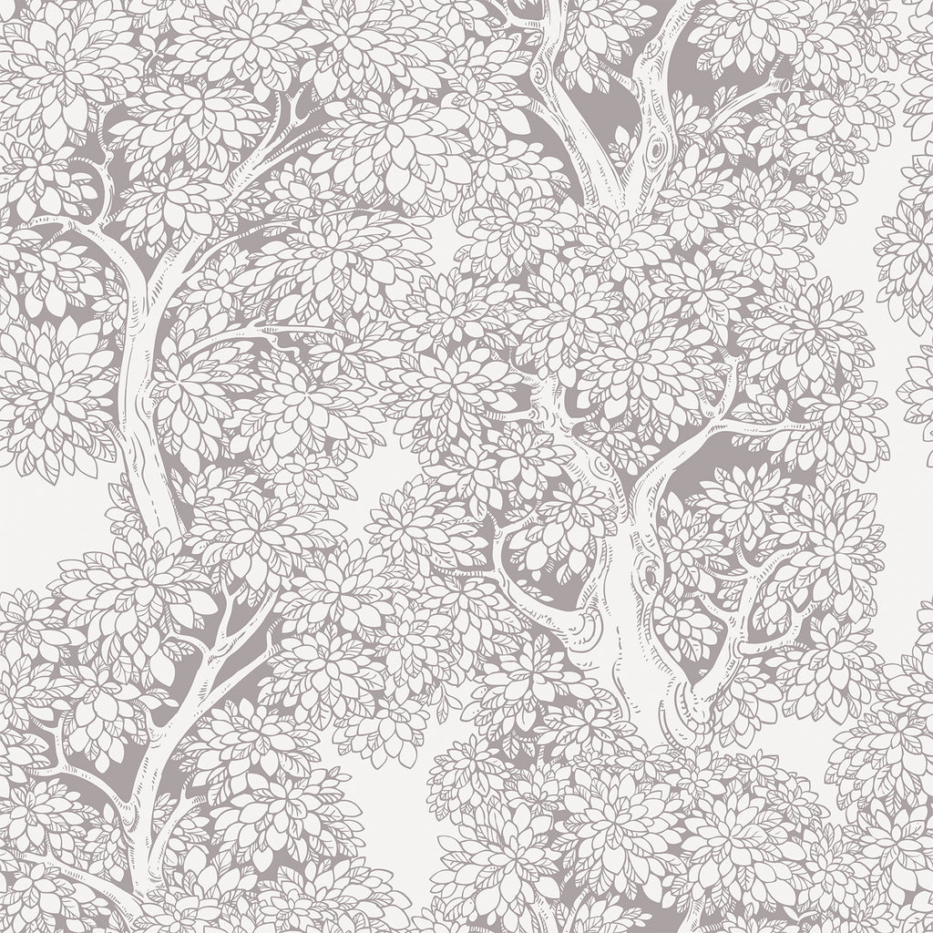 VEELIKE Taupe Forest Wallpaper