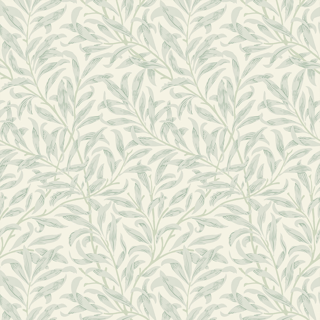 VEELIKE Vintage Green Willow Boughs Wallpaper
