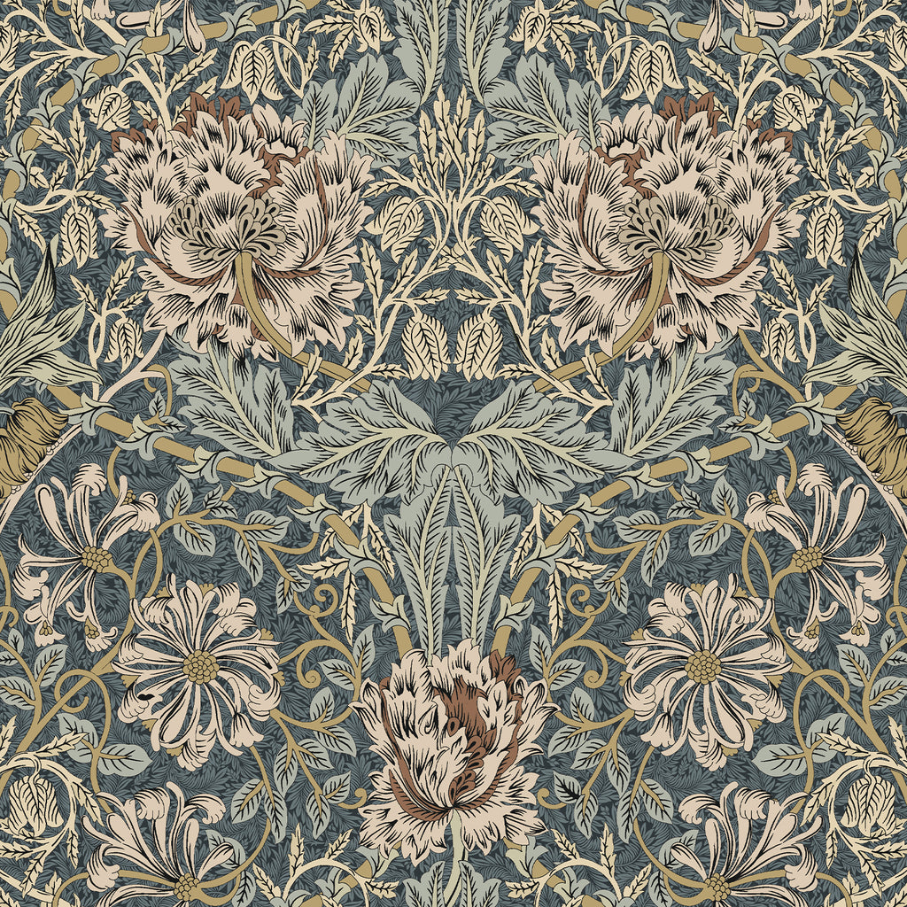 VEELIKE Vintage William Morris Honeysuckle Wallpaper
