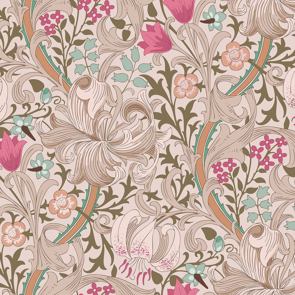 VEELIKE William Morris Golden Lily Wallpaper