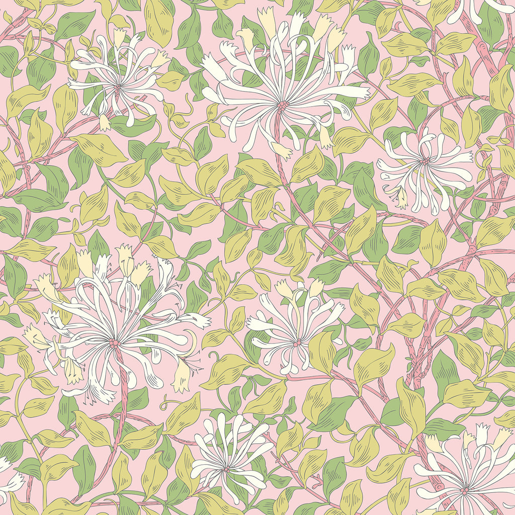 VEELIKE Vintage Honeysuckle Wallpaper