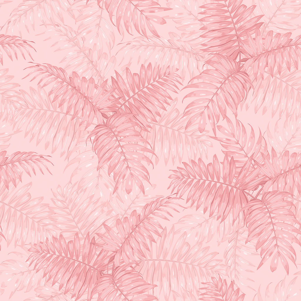 VEELIKE Pink Tropical Wallpaper