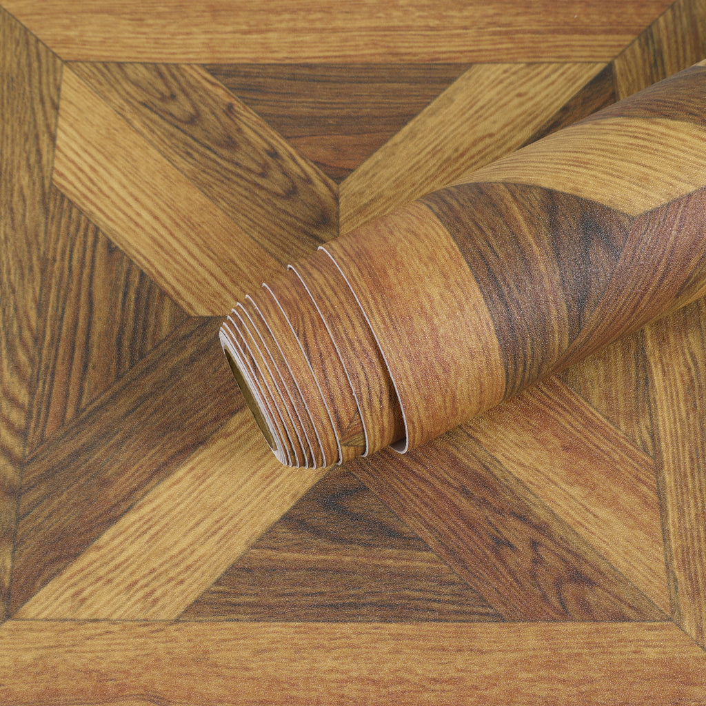 VEELIKE Retro Wood Grain Parquet Floor Tile