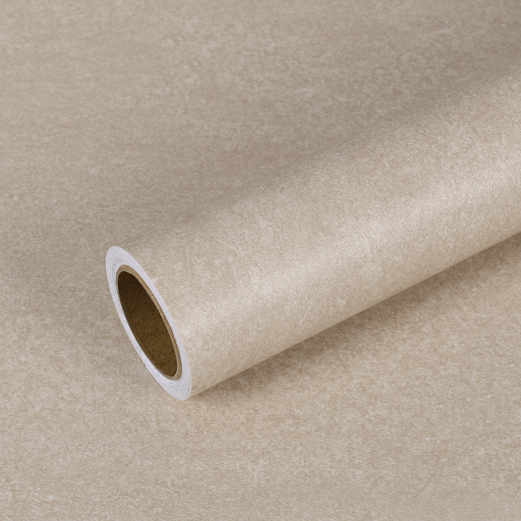 VEELIKE Earthy Beige Concrete Wallpaper