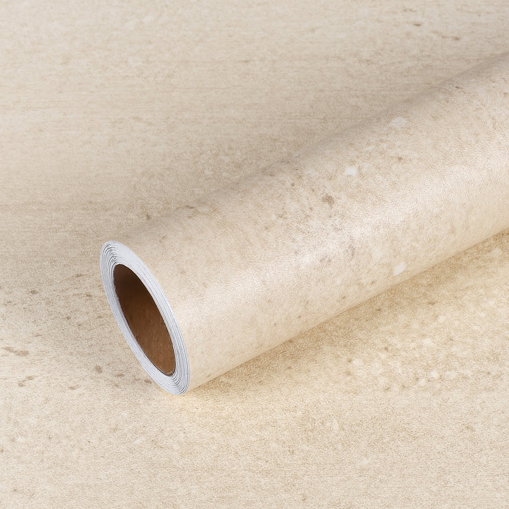 VEELIKE Matte Cream Beige Granite Contact Paper