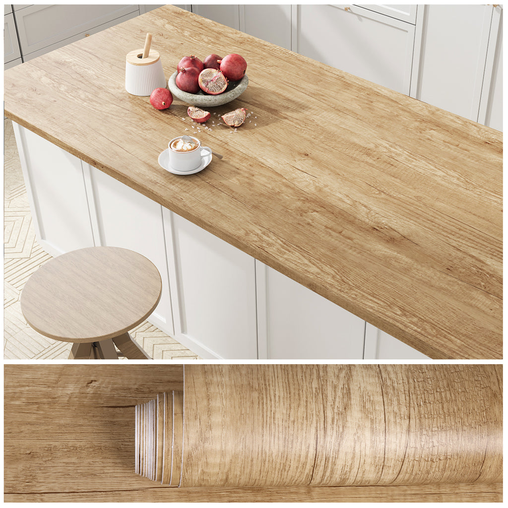 VEELIKE Rustic Oak Wood Contact Paper