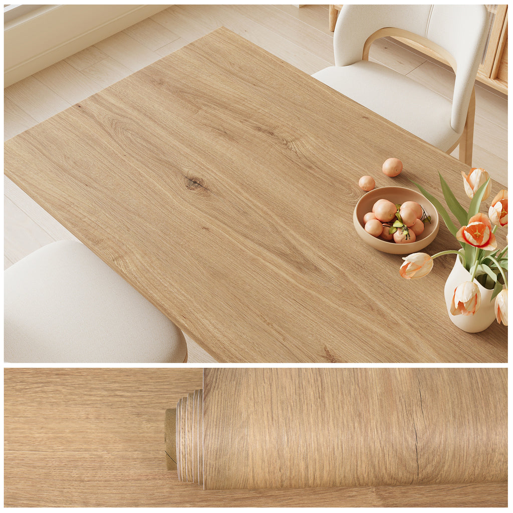 VEELIKE Natural Oak Wood Contact Paper