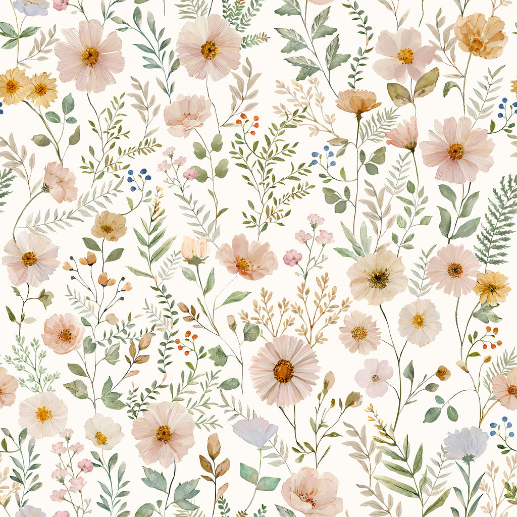 VEELIKE Vintage Pink Floral Peel and Stick Wallpaper