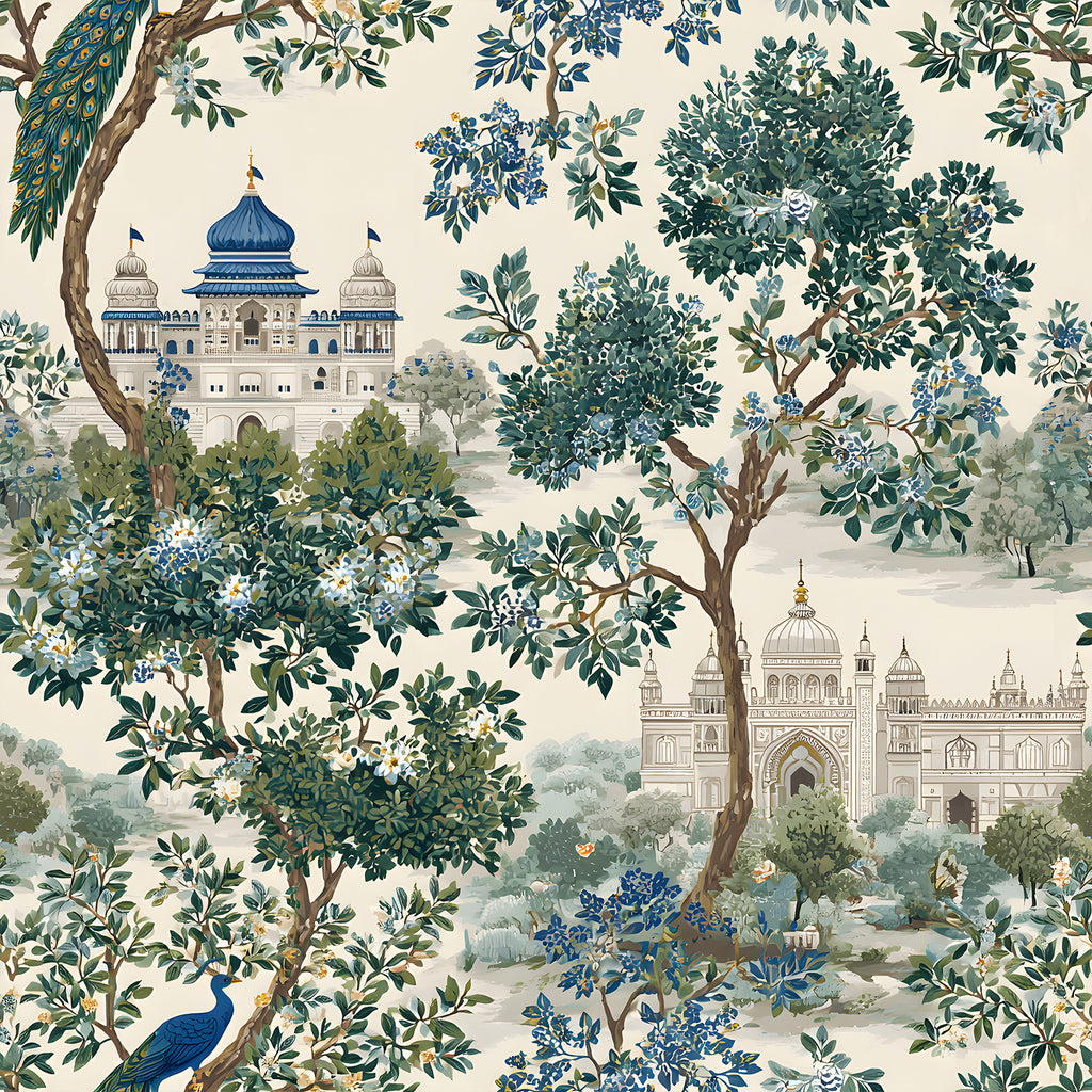 VEELIKE Vintage Landscape Garden Wallpaper