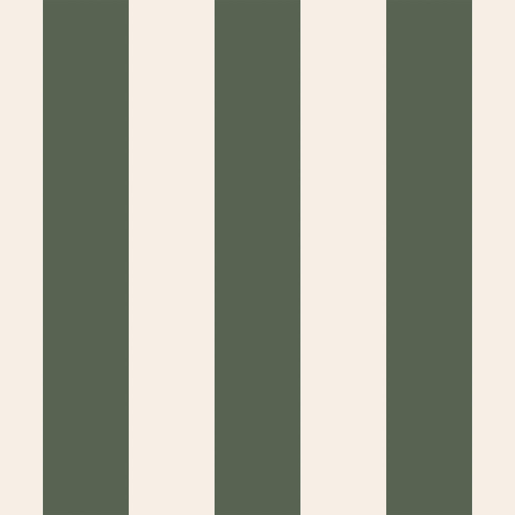 VEELIKE Forest Green Modern Striped Wallpaper
