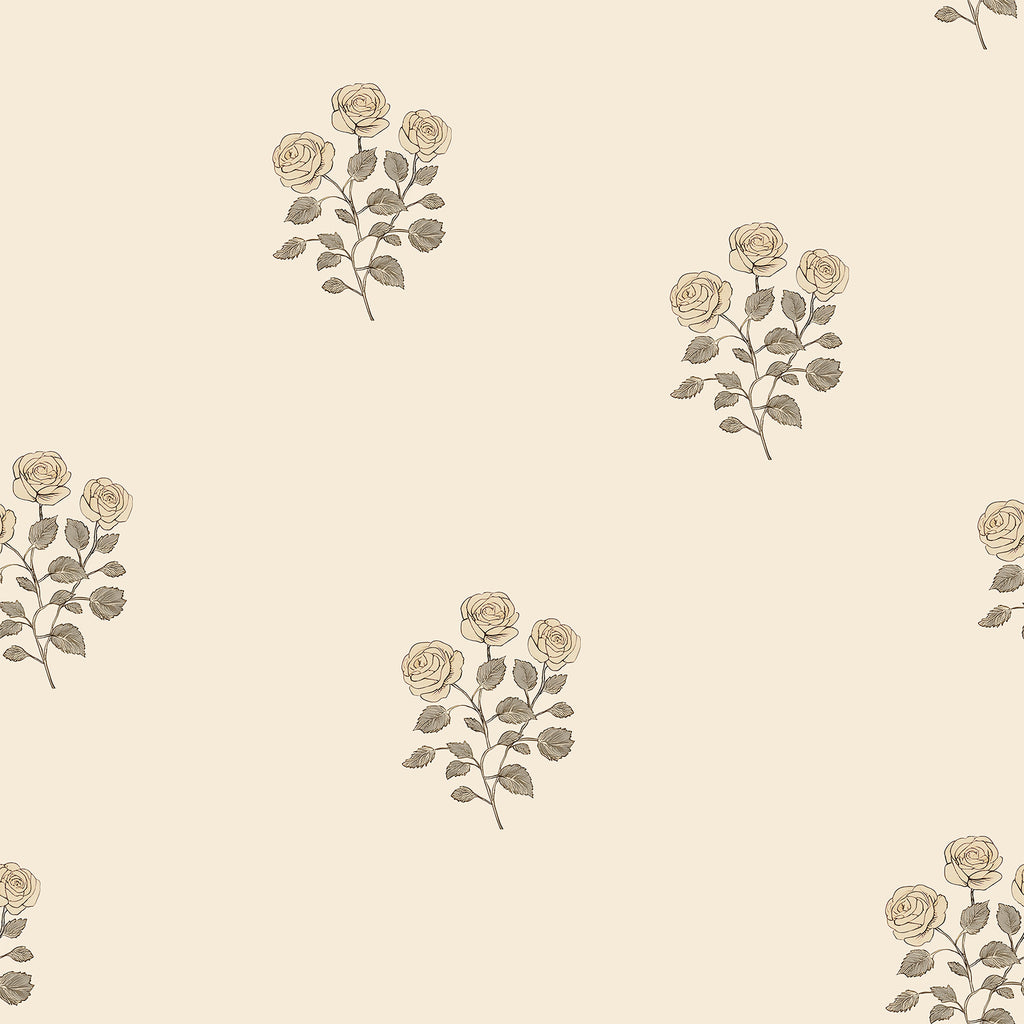 VEELIKE Shabby Chic Rose Flower Peel and Stick Wallpaper