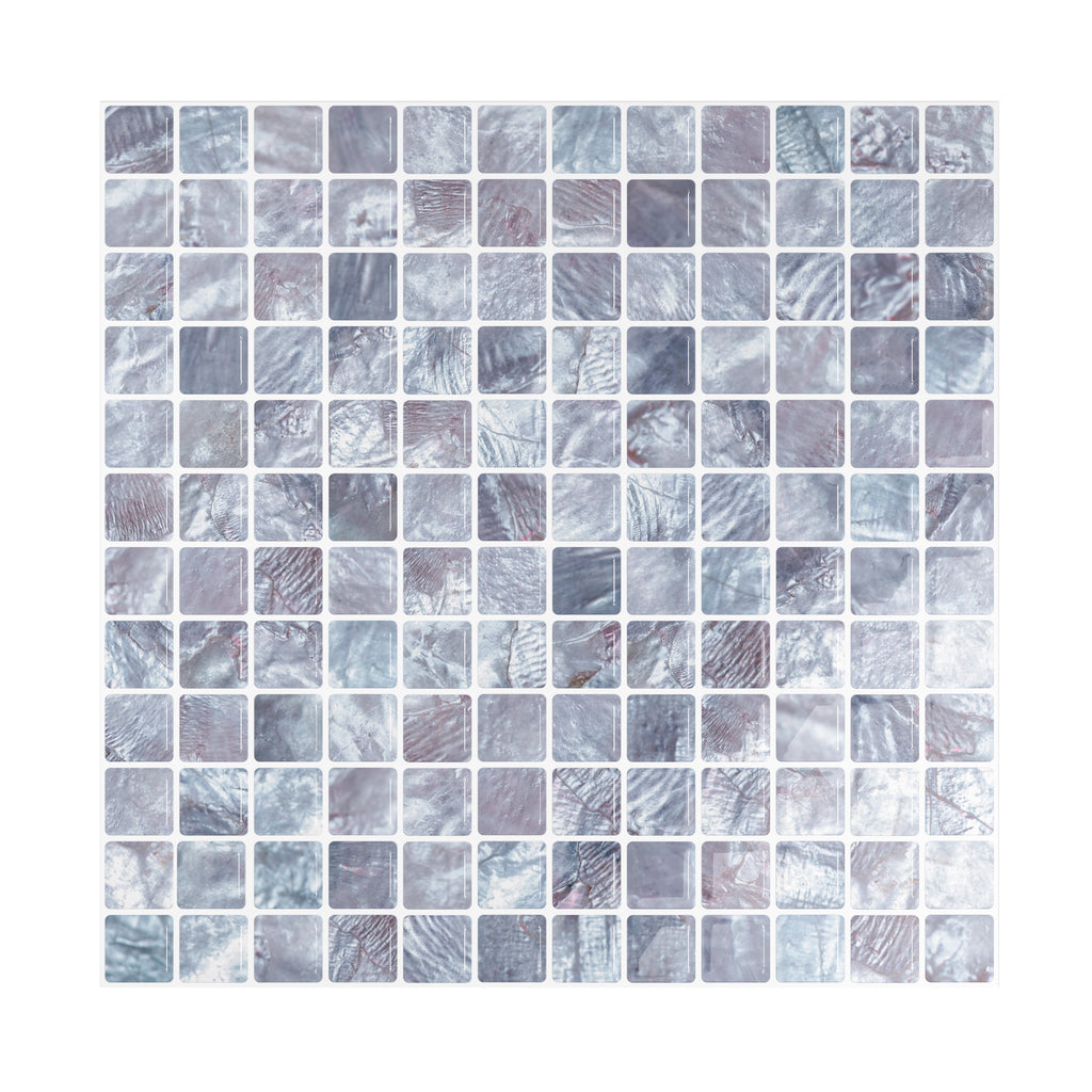 VEELIKE Pearl Purple Peel and Stick Mosaic Tile for Backsplash