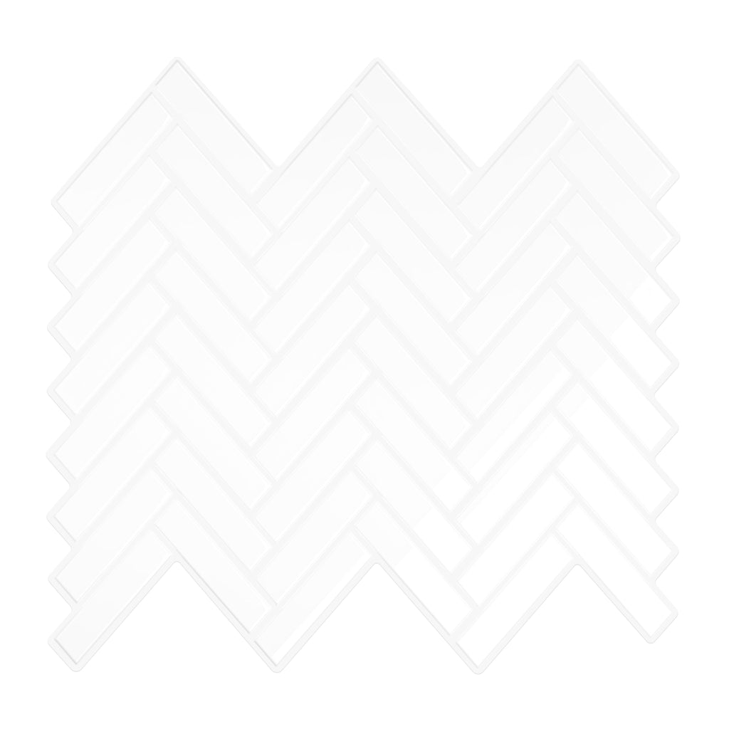 VEELIKE White Kitchen Backsplash Tiles
