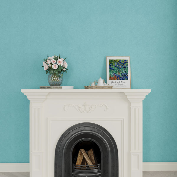 VEELIKE Self Adhesive Turquoise Blue Velvet Flock Contact Paper