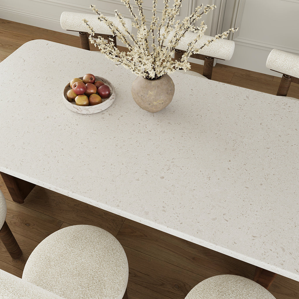 VEELIKE Off White Flecked Granite Contact Paper