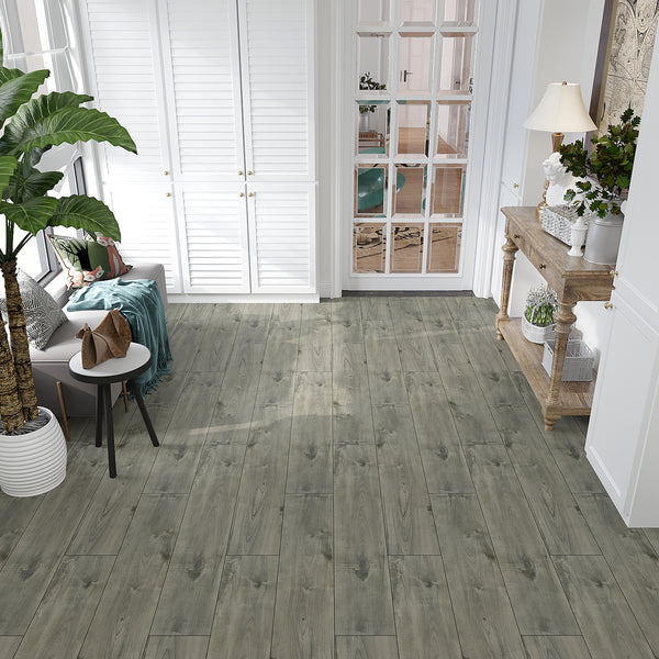 VEELIKE Grey Oak Wood Vinyl Plank Flooring 6''x36''