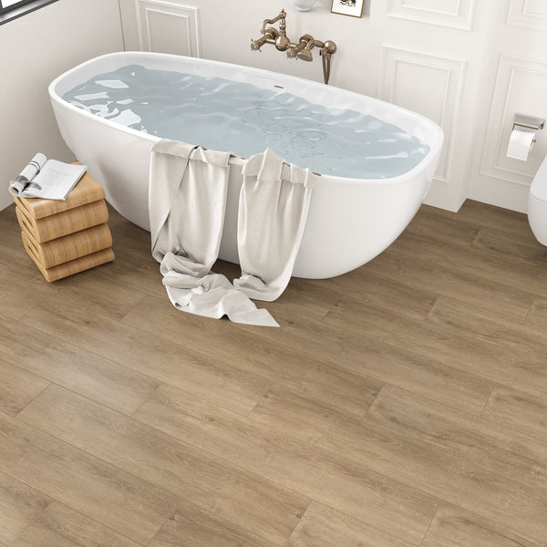 VEELIKE Natural Elm Vinyl Plank Flooring 6''x36''