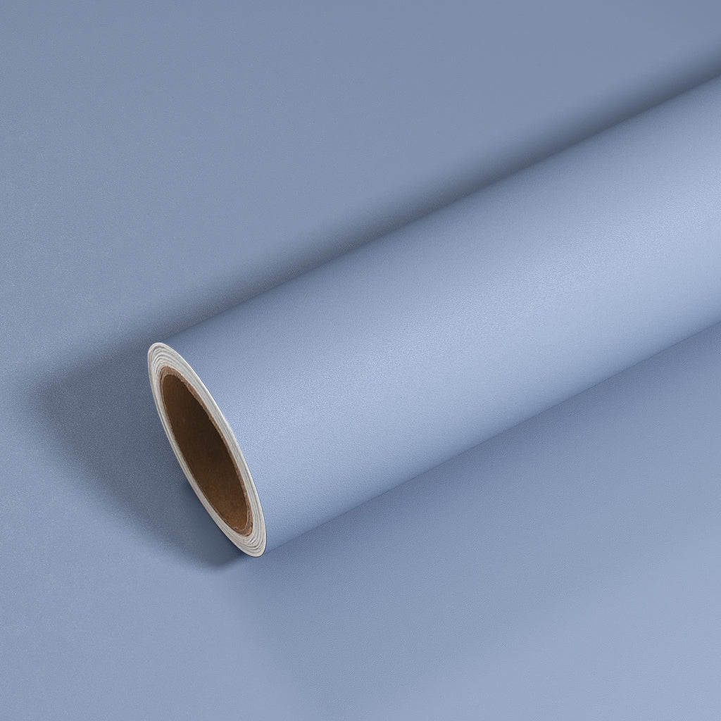 VEELIKE Thickened Periwinkle Blue Wallpaper