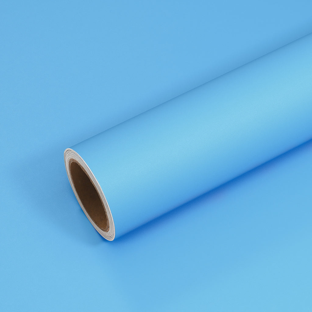 VEELIKE Thickened Light Blue Contact Paper