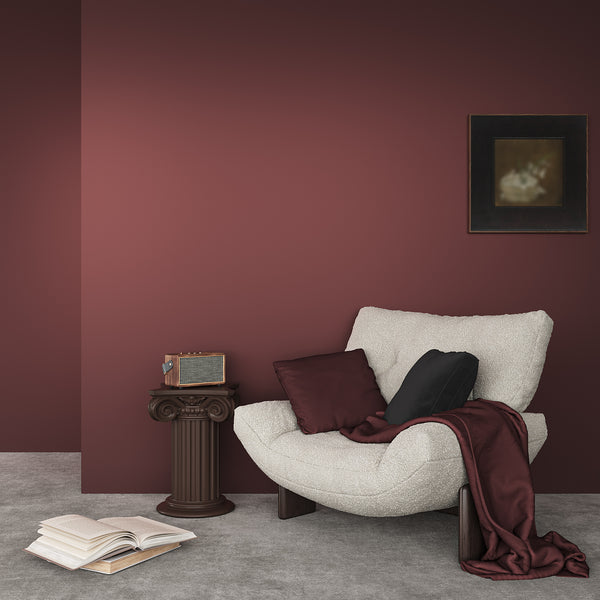 VEELIKE Thick Burgundy Peel and Stick Wallpaper