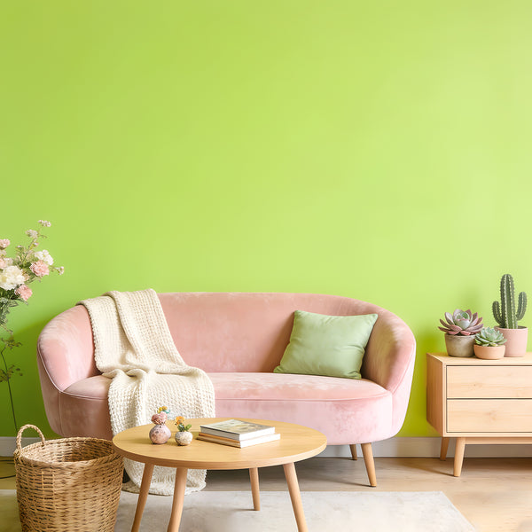 VEELIKE Thickened Lime Green Wallpaper