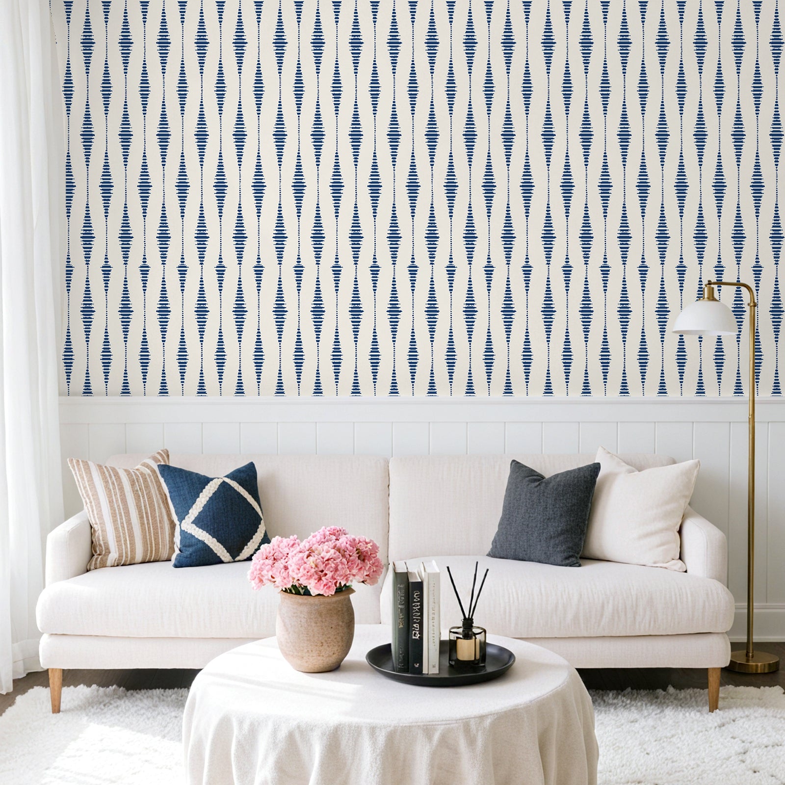 Blue Wallpaper Peel And Sticknull