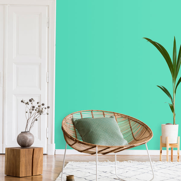 VEELIKE Thickened Tiffany Green Wallpaper