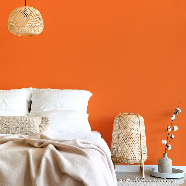VEELIKE Thickened Orange Wallpaper