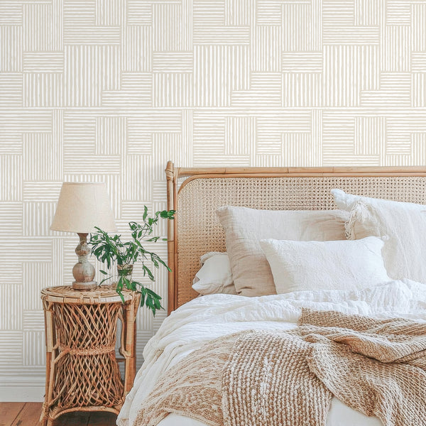 VEELIKE Minimalist Geometric Peel and Stick Wallpaper