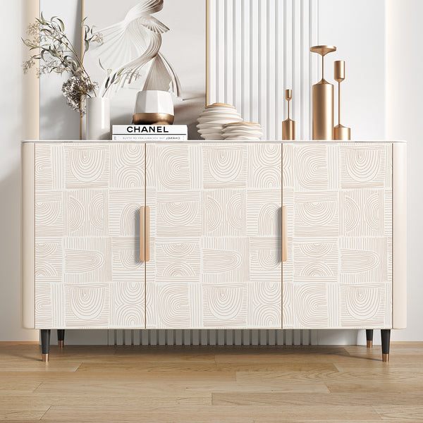 VEELIKE Retro Geometric Peel and Stick Wallpaper